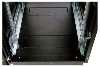 Шкаф, стойка ЦМО Шкаф коммутационный  напольный 42U 800x800мм пер.дв.стекл задн.дв.стал.лист 2 бок.пан. 500кг черный 655мм 123.39кг 180град. 2030мм