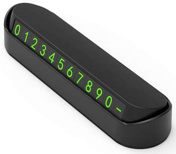 Автоаксессуар WIIIX Визитка парковочная PLT-NUM черный