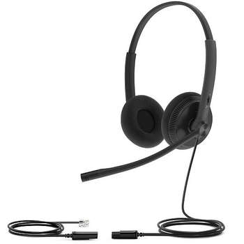 Телефон YEALINK Гарнитура проводная YHS34 Lite Dual черный
