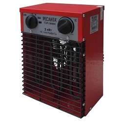 Тепловентилятор РЕСАНТА ТЭП-3000Н [67/1/18] Тепловая электрическая пушка { 3000/1500 Вт, 220/230 В, 3.2 кг }