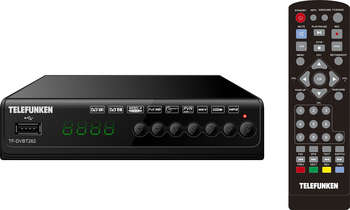 Спутниковый ресивер TELEFUNKEN Ресивер DVB-T2 TF-DVBT262 черный