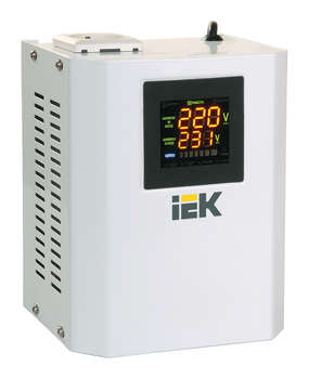 Стабилизатор напряжения IEK Boiler 0.5кВА однофазный белый