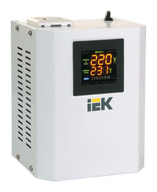 Стабилизатор напряжения IEK Boiler 0.5кВА однофазный белый