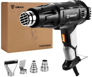 Клеевой пистолет DEKO Технический фен HG2400W 2400Вт темп.380/600С
