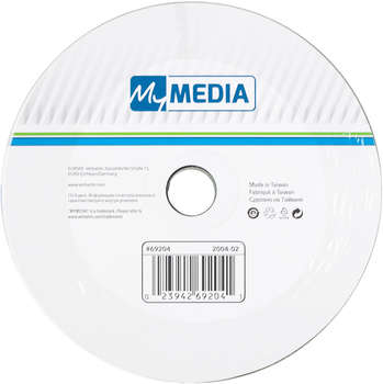 Оптический диск MYMEDIA Диск CD-R 700Mb 52x Pack wrap