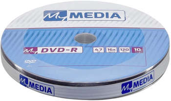 Оптический диск MYMEDIA Диск DVD-R 4.7Gb 16x Pack wrap
