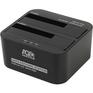 Бокс для HDD AgeStar 3UBT6-6G Докстанция 2x2.5"/3.5" SATA HDD/SSD 3UBT6-6G, USB3.0, пластик, черный, UASP