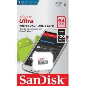 Карта памяти SanDisk Micro SecureDigital 64Gb SDSQUNR-064G-GN3MN Ultra Light w/o adapter
