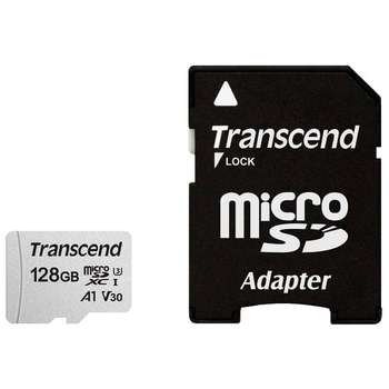 Карта памяти Transcend Micro SecureDigital 128Gb Class 10 TS128GUSD300S-A {MicroSDXC Class 10 UHS-I U3, SD adapter}
