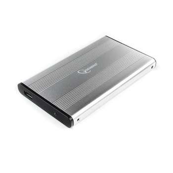 Бокс для HDD Gembird EE2-U3S-5-S Внешний корпус 2.5" серебро, USB 3.0, SATA, до 2 Тб, металл