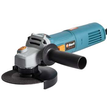 Шлифмашина углошлифовальная BORT BWS-1000-125 Машина шлифовальная угловая [91275356] { 900 Вт, 11500 об/мин, 125 мм, М14, 2 кг, набор аксессуаров 4 шт }