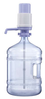 Кулер для воды HotFrost Помпа для 19л бутыли A25 механический серый/синий блистер 230402501