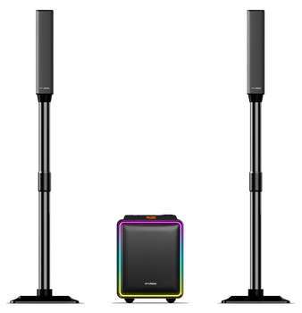 Музыкальный центр HYUNDAI H-HA600 черный 80Вт FM USB BT SD/MMC/MS