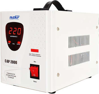 Стабилизатор напряжения RUCELF СтАР-2000 2кВА однофазный белый