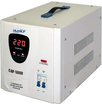 Стабилизатор напряжения RUCELF СтАР-5000 5кВА однофазный белый
