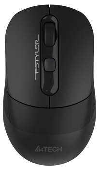 Мышь A4TECH Fstyler FB10C черный оптическая 2000dpi беспров. BT/Radio USB 4but