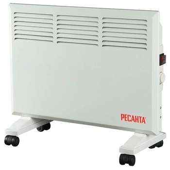 Тепловентилятор РЕСАНТА ОК-1000 [67/4/1] Конвектор { 220-230В, 50Гц, крепление на стенку + на ножках , 500/1000 Вт, 4,4 кг }