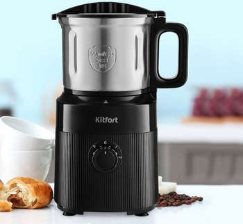 Кофемолка KITFORT КТ-776 500Вт сист.помол.:одинарный нож вместим.:1200гр черный
