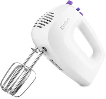Миксер KITFORT ручной КТ-3071-1 250Вт белый/фиолетовый
