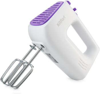 Миксер KITFORT ручной КТ-3067-1 400Вт белый/фиолетовый