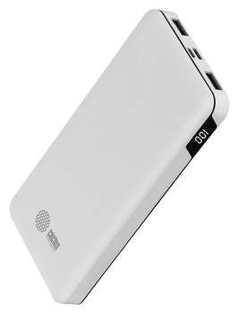 Внешний аккумулятор CACTUS Мобильный аккумулятор CS-PBFSKT-10000 10000mAh 10.5W 2.1A 2xUSB-A/USB-C белый