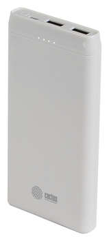 Внешний аккумулятор CACTUS Мобильный аккумулятор CS-PBFSMT-10000 10000mAh 10.5W 2.1A 2xUSB-A белый