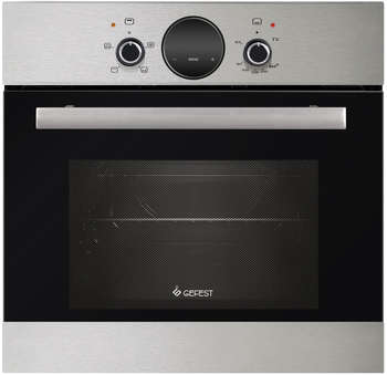 Духовой шкаф Gefest Газовый ДГЭ 601-02 Н7 нержавеющая сталь/черный