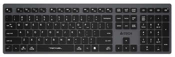 Клавиатура A4TECH Fstyler FBX50C черный USB беспроводная BT/Radio slim Multimedia