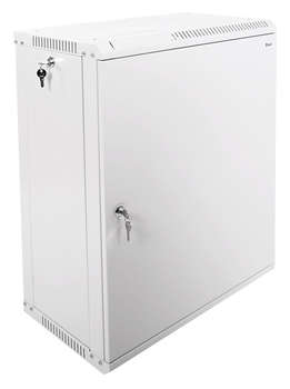 Шкаф, стойка ЦМО Шкаф коммутационный ШРН-Эконом настенный 15U 600x520мм пер.дв.металл направл.под закл.гайки 75кг серый 470мм 22.68кг 180град. 742мм IP20 сталь