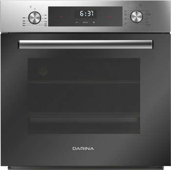 Духовой шкаф DARINA Электрический 0U5 BDE112 708 X1 нержавеющая сталь/черный