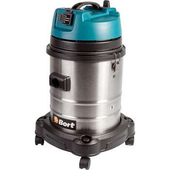 Строительный пылесос BORT BSS-1440-Pro Пылесос строительный [98297089] { 1400 Вт, вместимость 40 л, 38 л/сек, 10 кг, набор аксессуаров 10 шт }