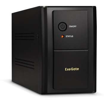 Источник бесперебойного питания EXEGATE EP285508RUS ИБП SpecialPro UNB-1600.LED.AVR.4SH <1600VA/950W, LED, AVR, 4*Schuko, Black>"