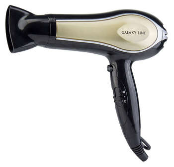 Фен для волос GALAXY LINE Фен GL 4316 2200Вт черный/белый