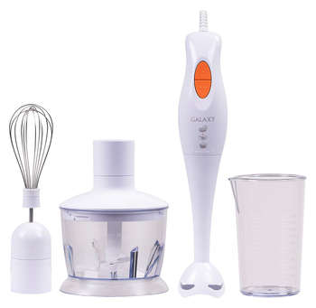 Блендер Galaxy погружной GL 2125 300Вт белый/оранжевый
