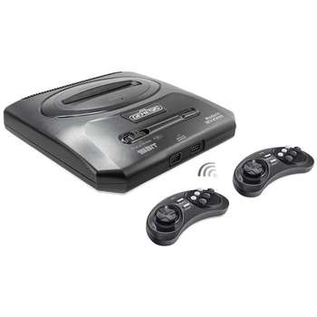 Игровая приставка SEGA Retro Genesis Modern Wireless + 300 игр + 2 беспроводных джойстика 2.4ГГц ConSkDn93 [568057]