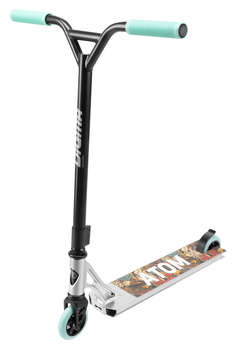 Самокат Digma Atom трюковый 2-кол. черный/бирюзовый