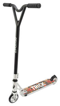 Самокат Digma Trick трюковый 2-кол. белый/черный