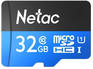 Карта памяти Netac Флеш карта microSDHC 32GB NT02P500STN-032G-S P500 w/o adapter