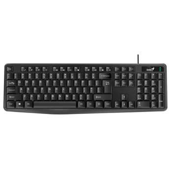 Клавиатура Genius Smart KB-117, {Черный, проводная, USB, 104 клавиши, защита от проливаний, регулировка наклона} [31310016402]