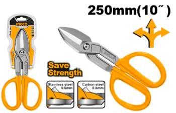 Инструмент INGCO_Handtools по металлу HTS2610,Размер: 10 дюймов, Макс. толщина резки: Углеродистая сталь ?0,8 мм, Нержавеющая сталь ?0,6 мм HTS2610