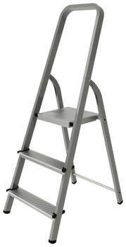 Стремянка НОВАЯ ВЫСОТА NV1150 односторонняя сталь 3ступ.