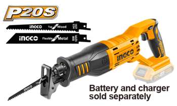 Пила сабельная INGCO_Powertools Аккумуляторная сабельная пила Li-Ion 20В, Ingco CRSLI1151 CRSLI1151