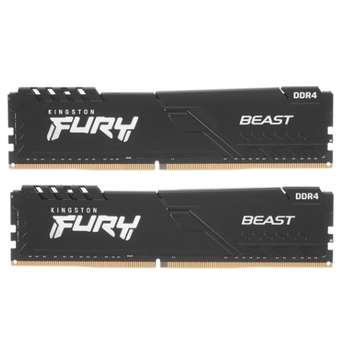 Оперативная память Kingston DDR4 DIMM 32GB Kit 2x16Gb KF432C16BBK2/32 PC4-25600, 3200MHz, CL16
