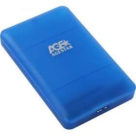 Бокс для HDD AgeStar 3UBCP3  USB 3.0 Внешний корпус 2.5" SATAIII HDD/SSD USB 3.0, пластик, синий, безвинтовая конструкция