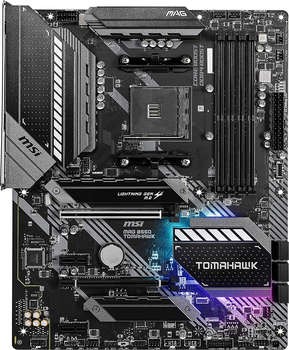 Материнская плата MSI MAG B550 TOMAHAWK MAX WIFI Soc-AM4 AMD B550 4xDDR4 ATX AC`97 8ch 2.5Gg RAID+HDMI+DP
