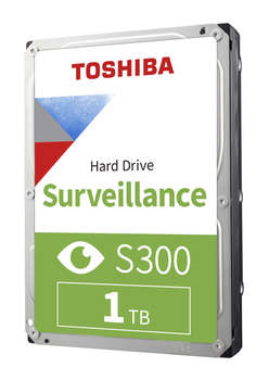 Жесткий диск HDD Toshiba Жесткий диск SATA-III 1Tb HDWV110UZSVA Surveillance S300  64Mb 3.5"