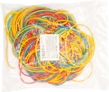 Канцтовар BURO Резинки для купюр d=60мм 1.5мм 100гр ассорти пластиковый пакет