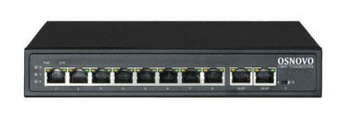 Коммутатор OSNOVO SW-21000 10x100Мбит/с 8PoE 120W неуправляемый
