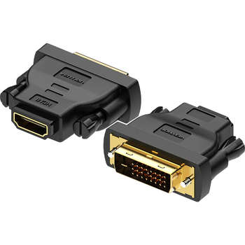 Кабель Vention Адаптер-переходник DVI 24+1M/HDMI 19F