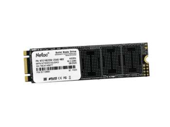 Накопитель SSD Netac Твердотельный накопитель N535N M.2 2280 SATAIII 3D NAND  256GB, R/W up to 540/490MB/s 3Y NT01N535N-256G-N8X